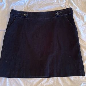 Banana Republic Navy Blue Corduroy Miniskirt